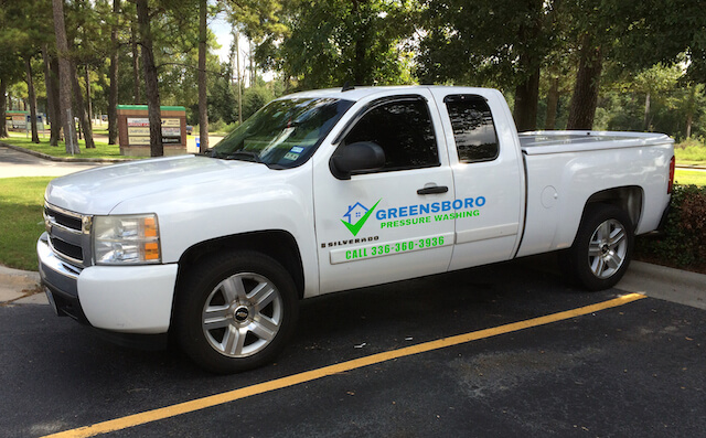 greensboro pressure washing truck